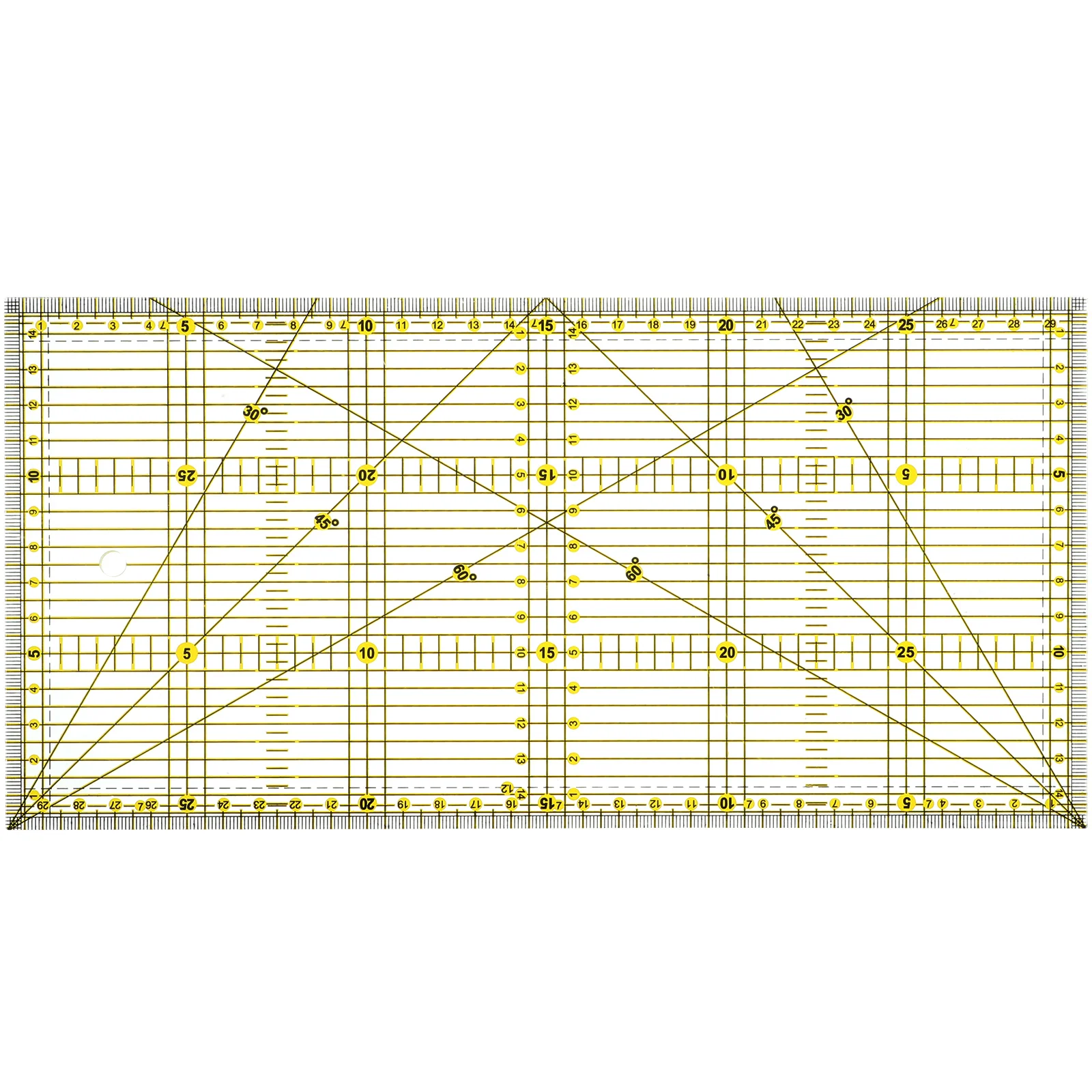 

1 PC Craft Cutting Accessory Quilters Ruler Measurement Mat Craft Ruler for DIY Cloth Sewing Fabric Quilter Craft Measurement (