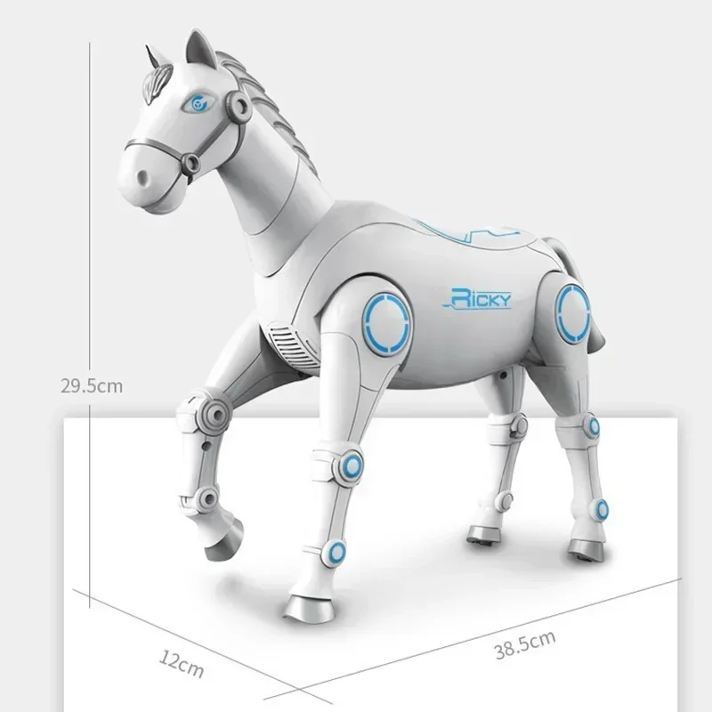 RC Smart Robot Horse Interactive Remote Control Animal Intelligent Dialogue Sing Dance Sound Control Pet Electronic Music Toys 4