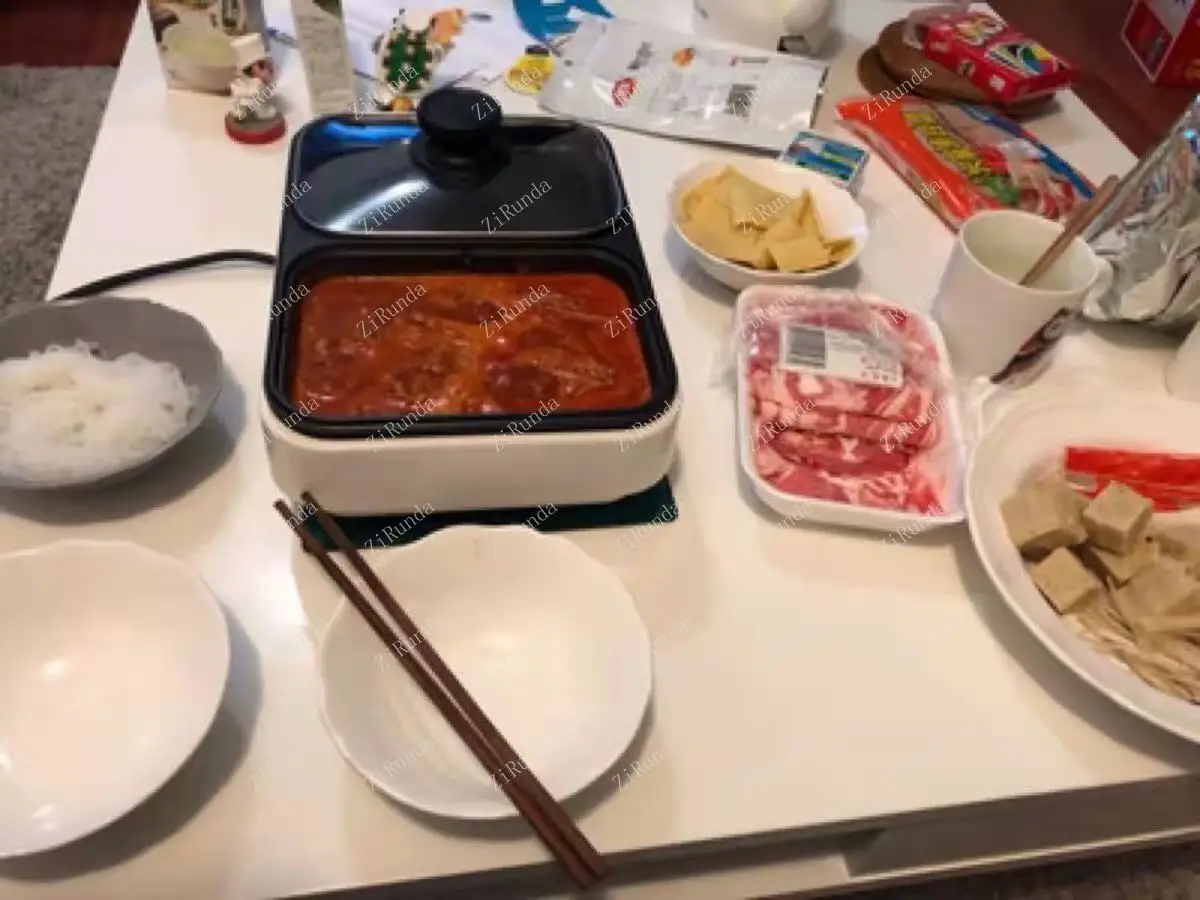 Electric Barbecue Grill Domestic Hot Pot Barbecue Smoke-Free Multi-Functional Cuisine Braising Roasting Hot Pot All-in-One