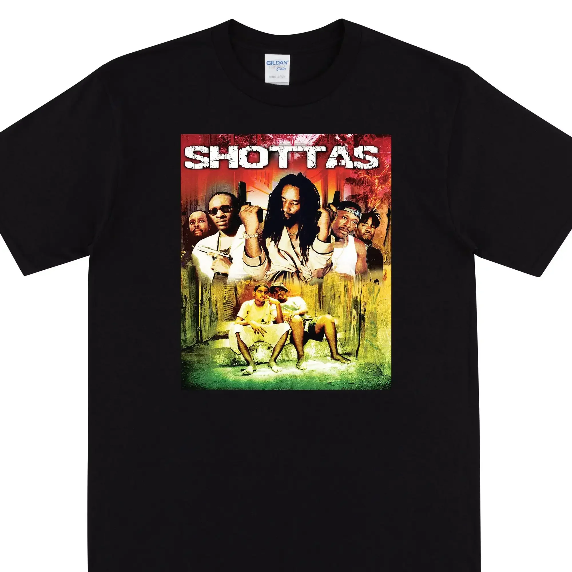 

Футболка SHOTTAS, вдохновленная гангстерской пленкой
