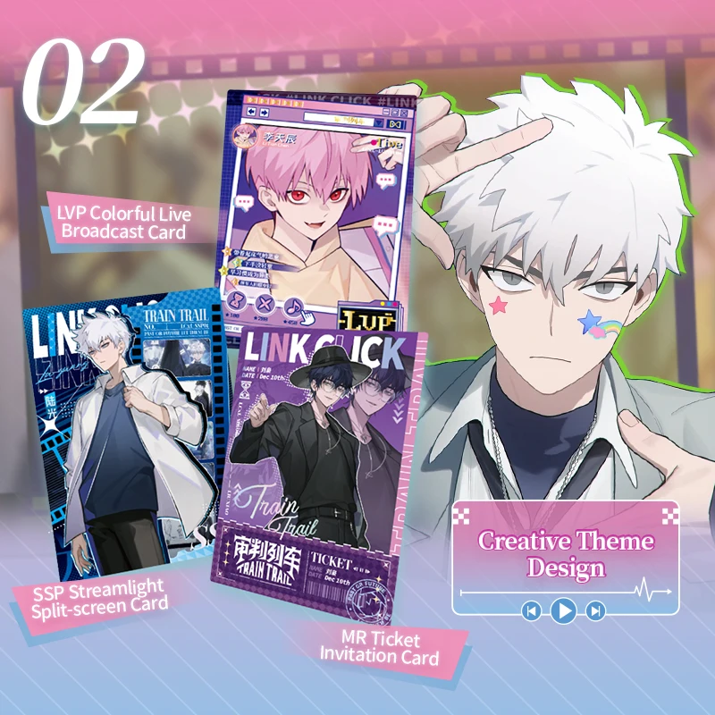 10 Packs CARDFUN Linkclick Cards Surprising Click Trading Cards