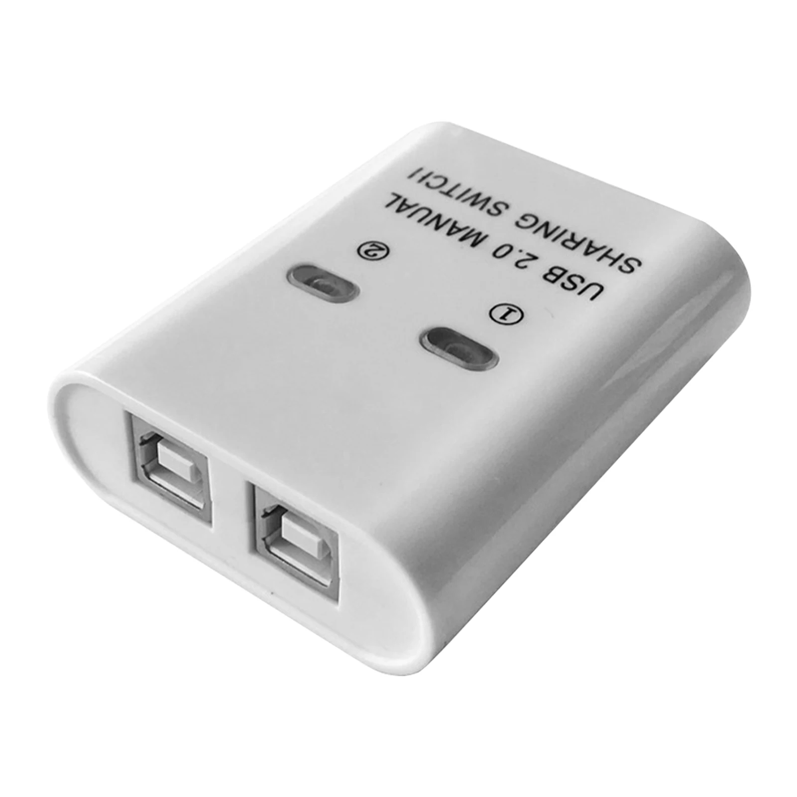 Electronic Button Home Office 2 Port Long Distance Manual 2 In 1 Out Plug And Play Efficient Splitter Converter USB Printer Hub usb splitter converter
