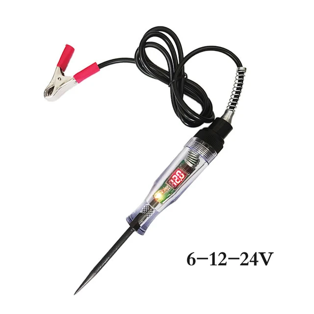 Testeur de Circuit électrique automobile Durable 6V-24V, stylo de