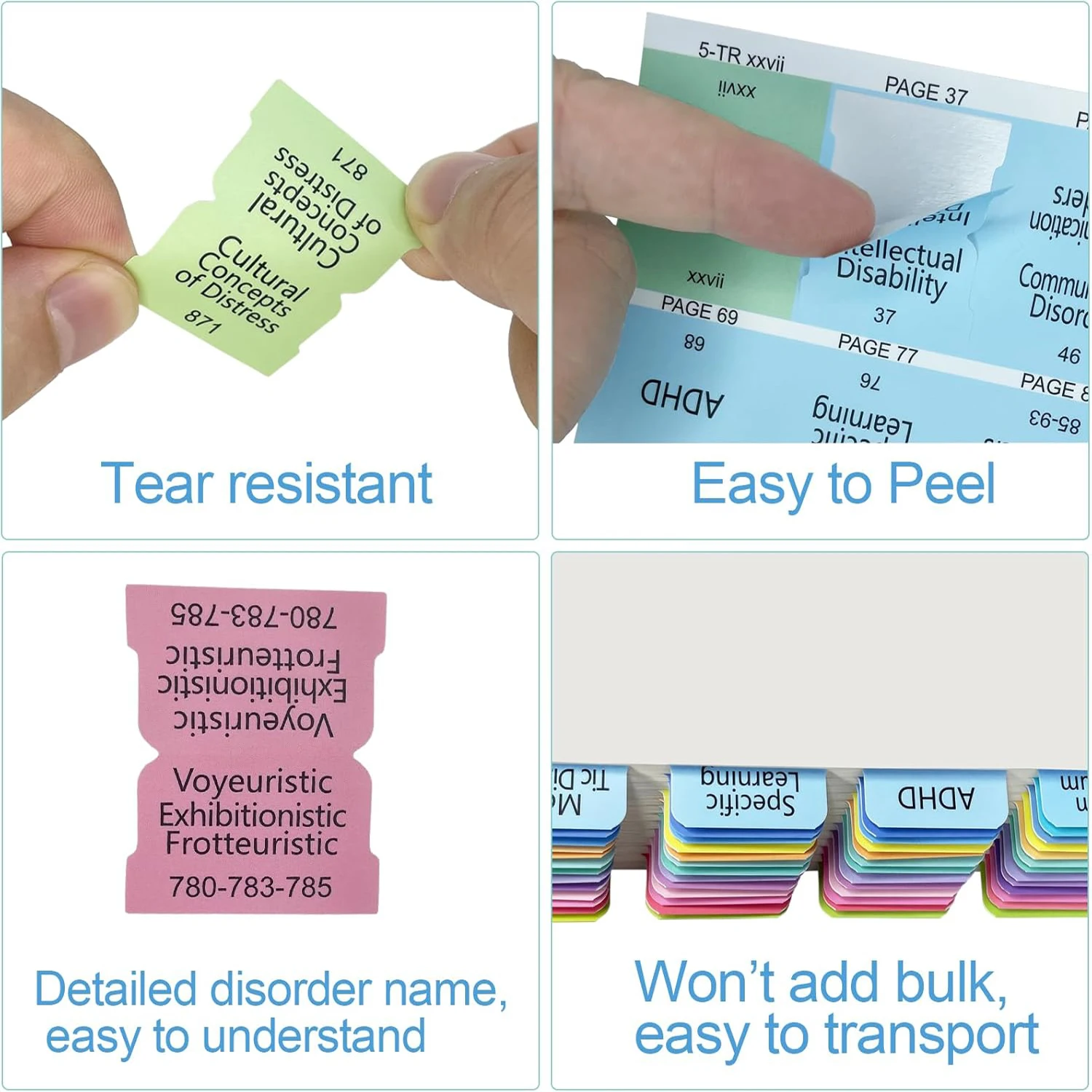 Indextabbladen voor DSM-5-TR, 94 Gedrukte DSM-V-TR Tabs en 18 Lege Tabs Indextabbladen voor DSM-5-TR, 94 Gedrukte DSM-V-TR Tabs en 18 Lege Tabs
