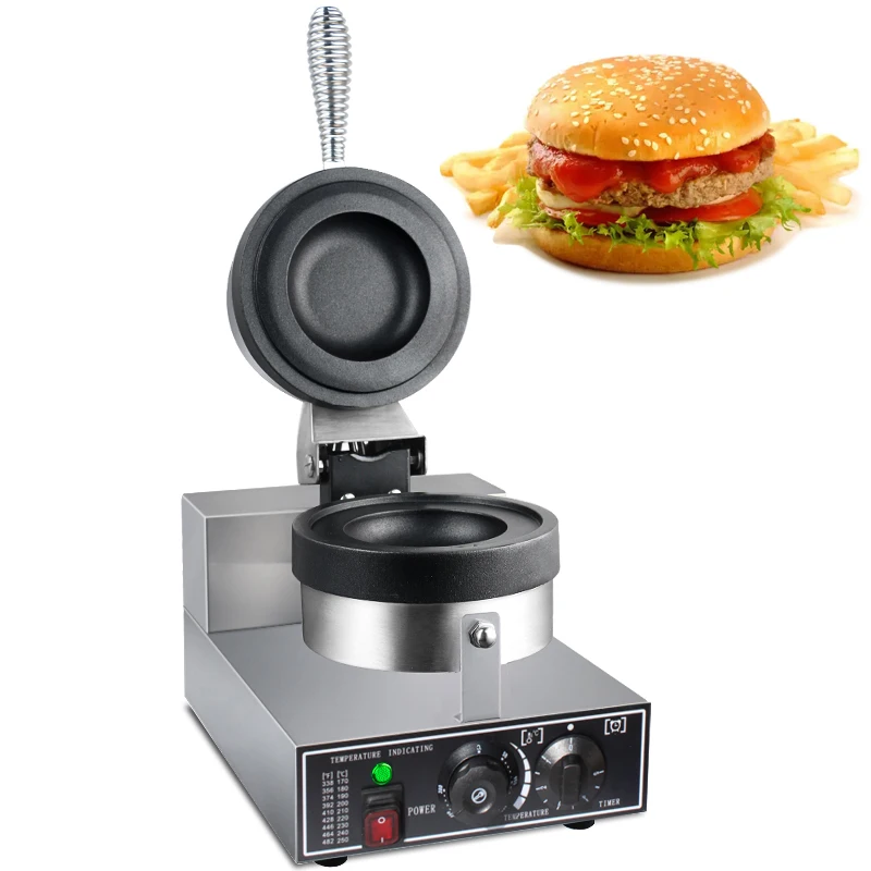 

Commercial UFO Burger Machine Ice Cream Hamburg Maker 110V 220V Gelato Panini Press Semlor Paczki Krapfen Baker