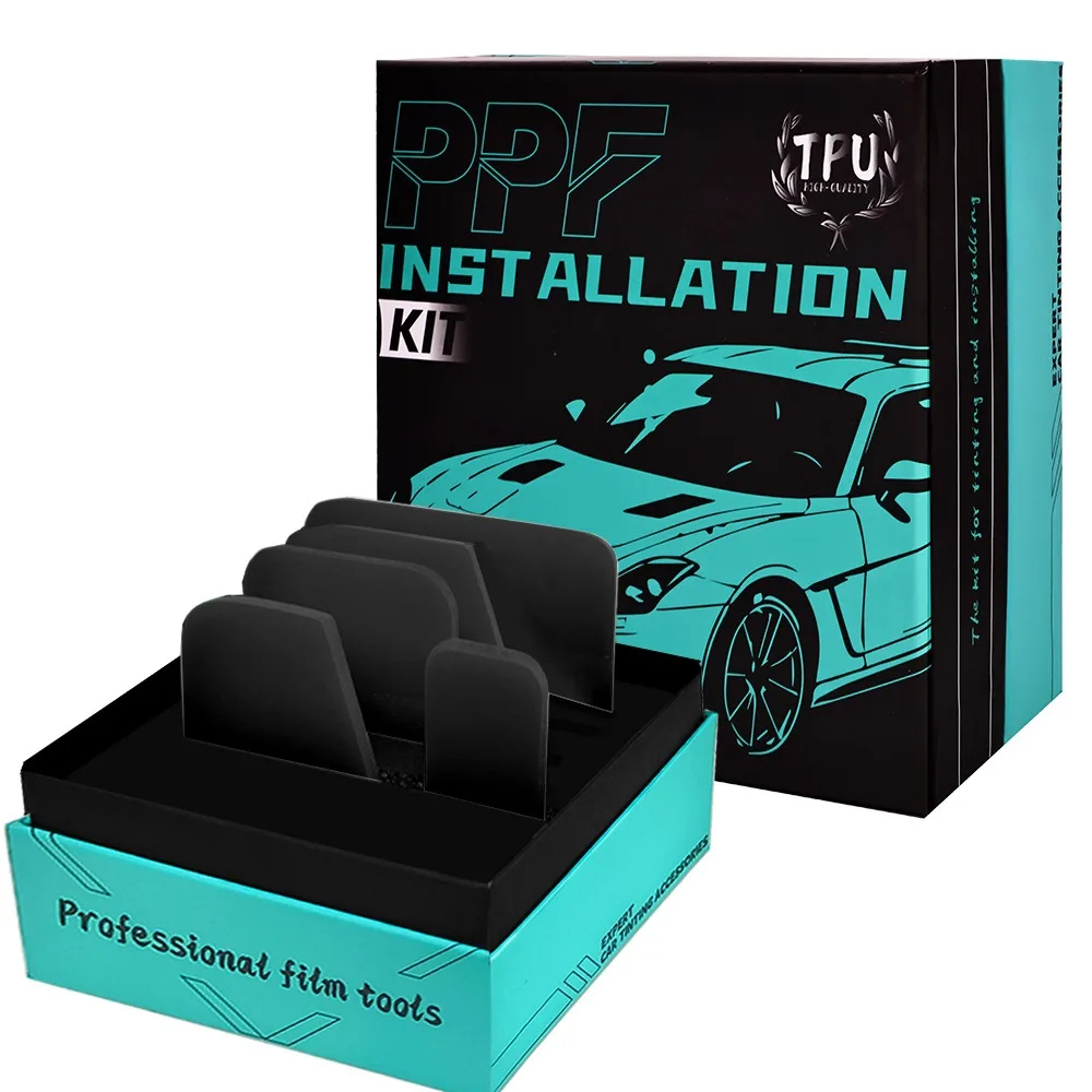 TOFAR Car Wrap PPF Rakel-Set mit Geschenkbox, TPU-Gummiabzieher für klare Farbe, Schutzfolie, Installation, Fenstertönungsschaber – Detail 18