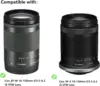 UV Filter Bayonet Lens Hood Cap + 2x Glass Screen Protector For Canon RF-S 18-150mm EF-M 18-150mm  STM Lens on EOS R7 R10 M50 II 2