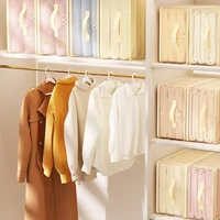 Organisateur de draps de lit, pliable, anti-poussière et transparent, facile d'accès, utilisé pour ranger les literie, les vêtements et autres articles 5