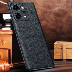 Premium Genuine Leather Back Case - Sleek & Lightweight Design for OPPO Reno14 (Black)