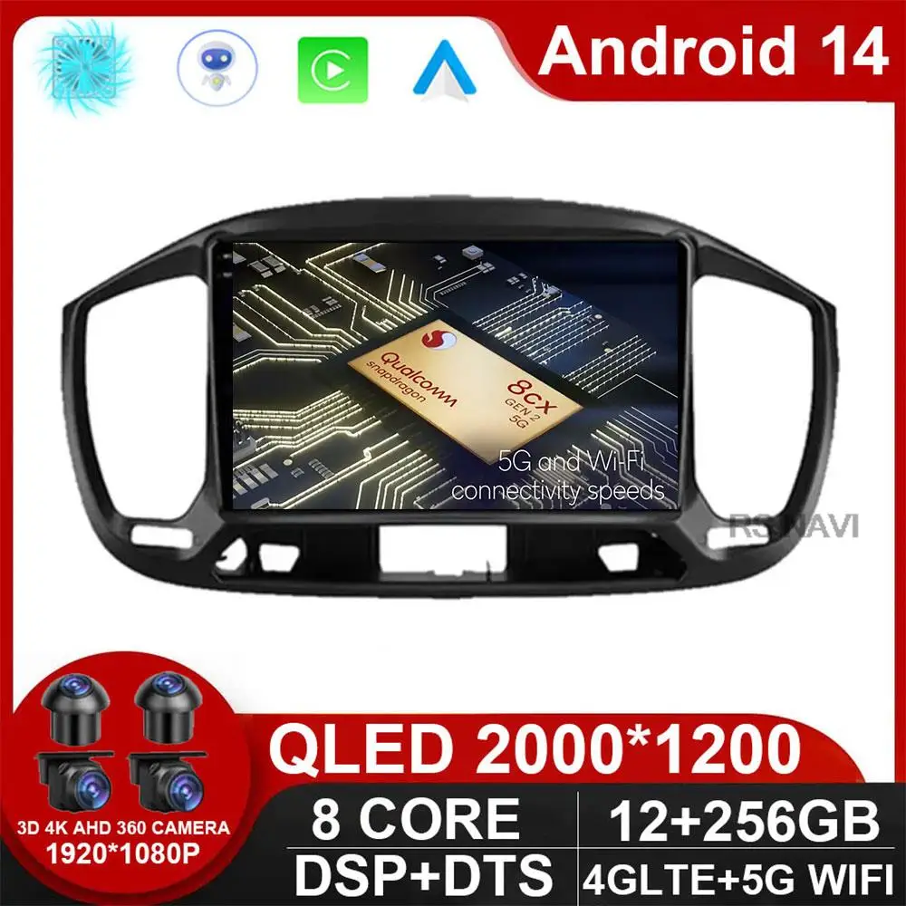 

Android 14 Auto Carplay Car Radio Multimedia For FIAT UNO 2014-2020 Car Android Video Stereo GPS No 2din 2 din GPS DSP WIFI+4G