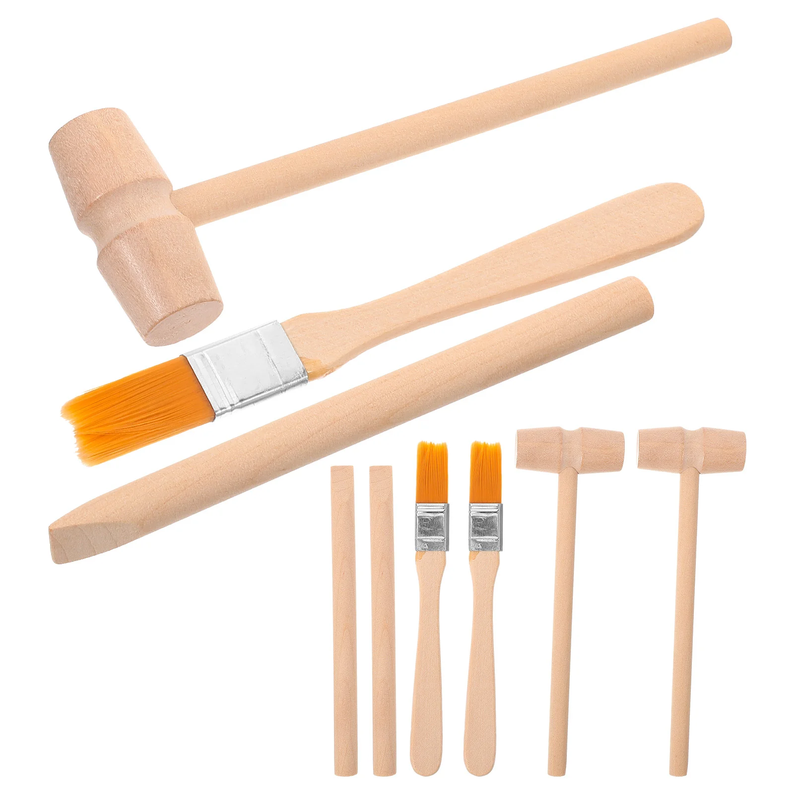 

Kids Digging Tools Wooden Hammer Brush Chisel Toys Archaeological Excavation Kit Pretend Play Educational Toys