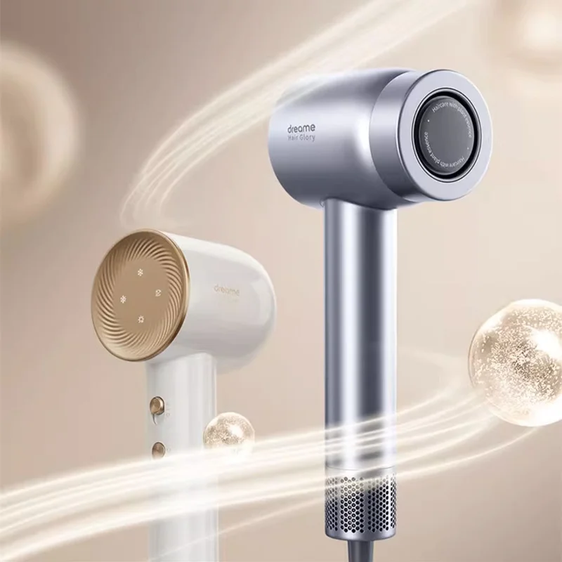 Dreame-High Speed Hair Dryer,300 Million Platinum Negative Ion Hair Care,300 Times/Second, Intelligent Constant Temperature,AHD7 4