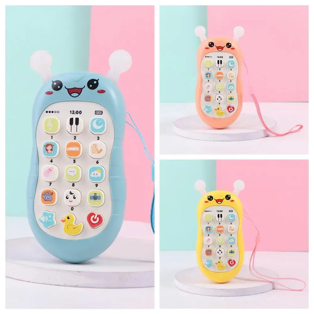 시뮬레이션 전화 전자  휴대 전화 장난감 전자 음성 장난감 전화 뮤지컬 장난감 실리콘 안전