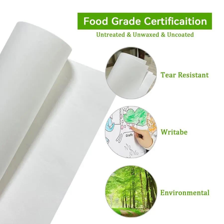 24 x 164ft Kraft Butcher Paper Roll, Unbleached amp Unwaxed amp Uncoated, Perfect for BBQ, Grilling, Craft Gift Wrapping