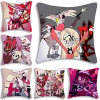 H-Hazbin HotelS Pillow Covers Cartoon Sofa Decorative Home Double-sided Printing Short Plush Cute Cushion Cover 1