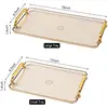 Small&Large Serving Tray with Handles Valet Tray Plastic Serving Tray for Party Kitchen Bathroom Dessert Table Cupcake Display 6