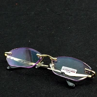 Handcrafted rimless Rectangle Women Fashion Reading Glasses +0.75 +1 +1.25 +1.5 +1.75 To +4 2