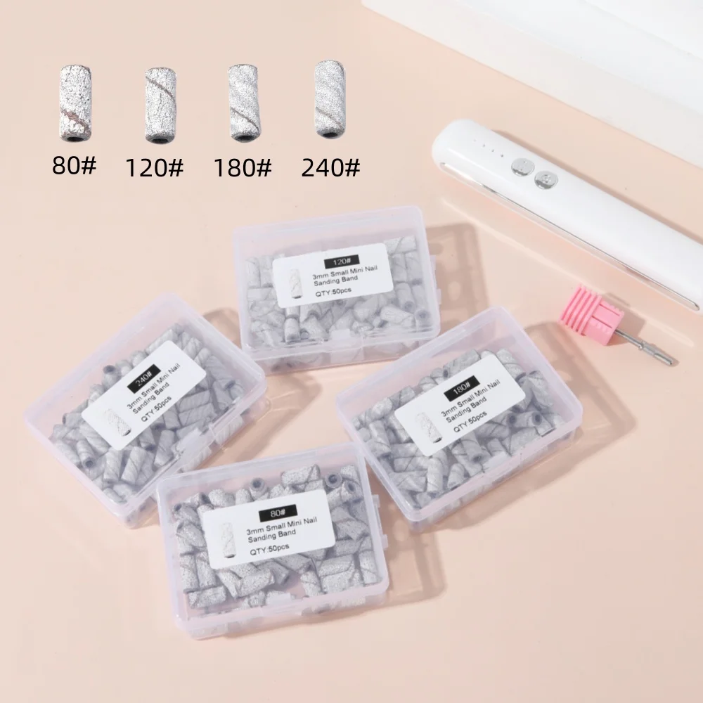 하이 퀄리티 미니 샌드 링 연삭 헤드, 스테인레스 스틸 샤프트, 내마모성 네일 특수 공구, 3mm, 0.19 인치