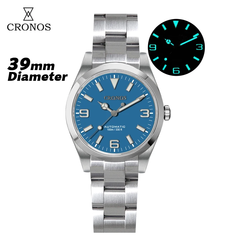 【稼働品】クロノス（Kronos）ダイバーズウォッチ クロノス EX ダイバー メカニカル メンズ ウォッチ 39mm 自動