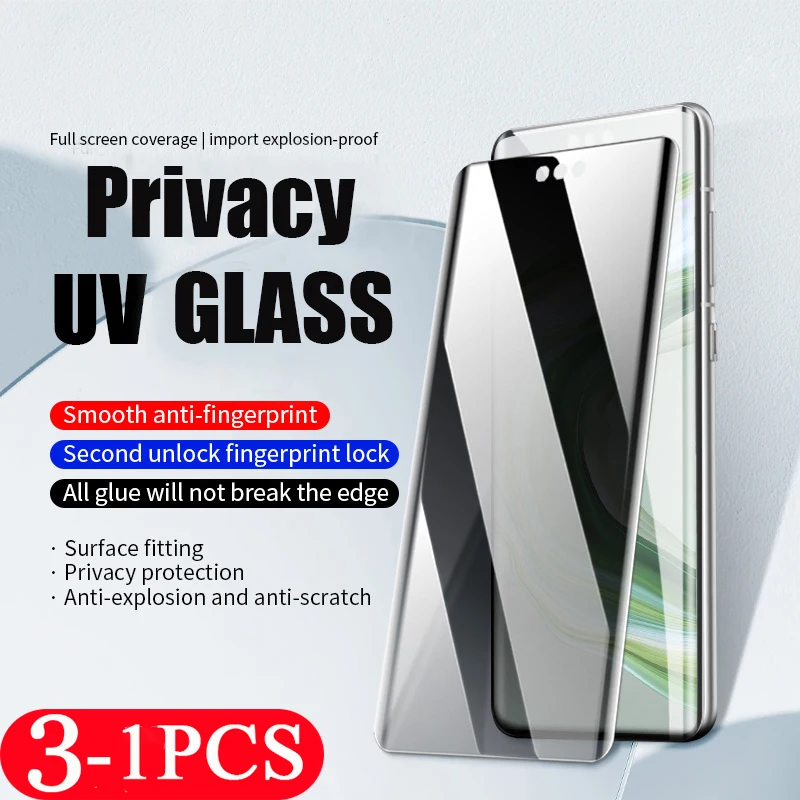 

3/2/1 шт. УФ-Защитное стекло для Huawei Mate 60 50 40 30 40E 30E pro plus RS