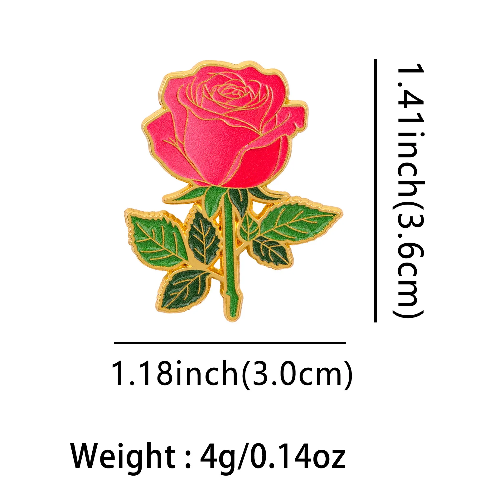 Floral Enamel Brooches - Trendy Lapel Pin Accessories