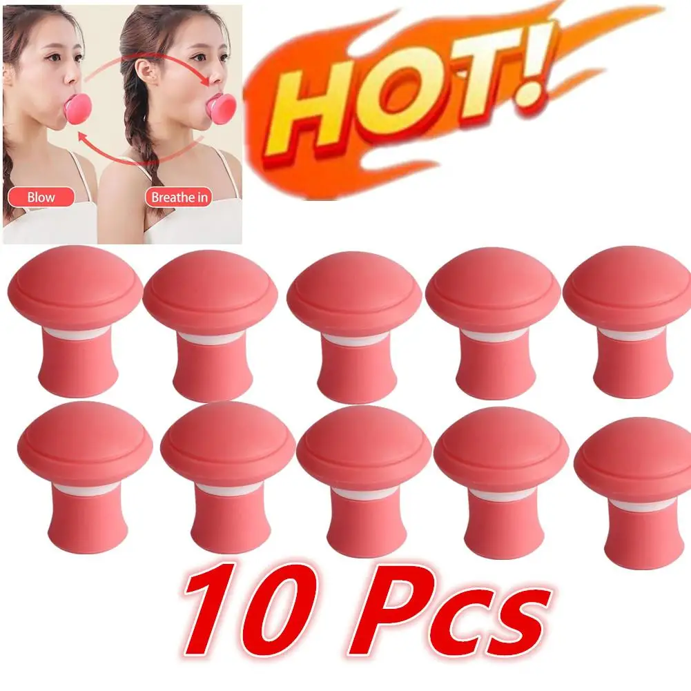 

10X Silicone Jawline Exerciser Lifting Firming Face Double Chin Remover Ball Breathing Trainer Slimmer Muscle Training Face Lift