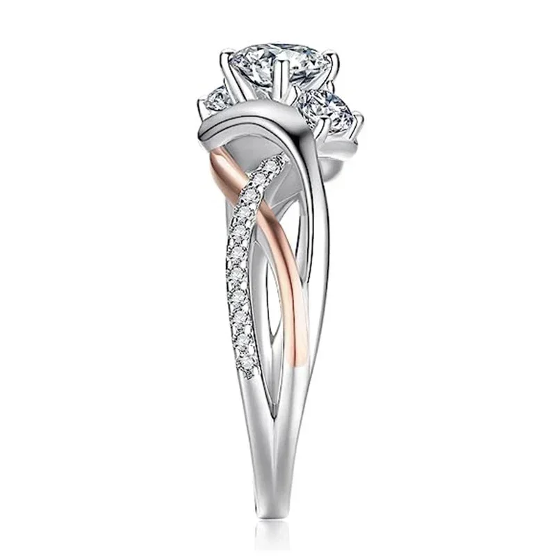 Wedding Rings for Women Brilliant Crystal Cubic Zirconia Eternity Engagement Party Jewelry wedding rings jewelry rings ring jewelry cubic zircon ring