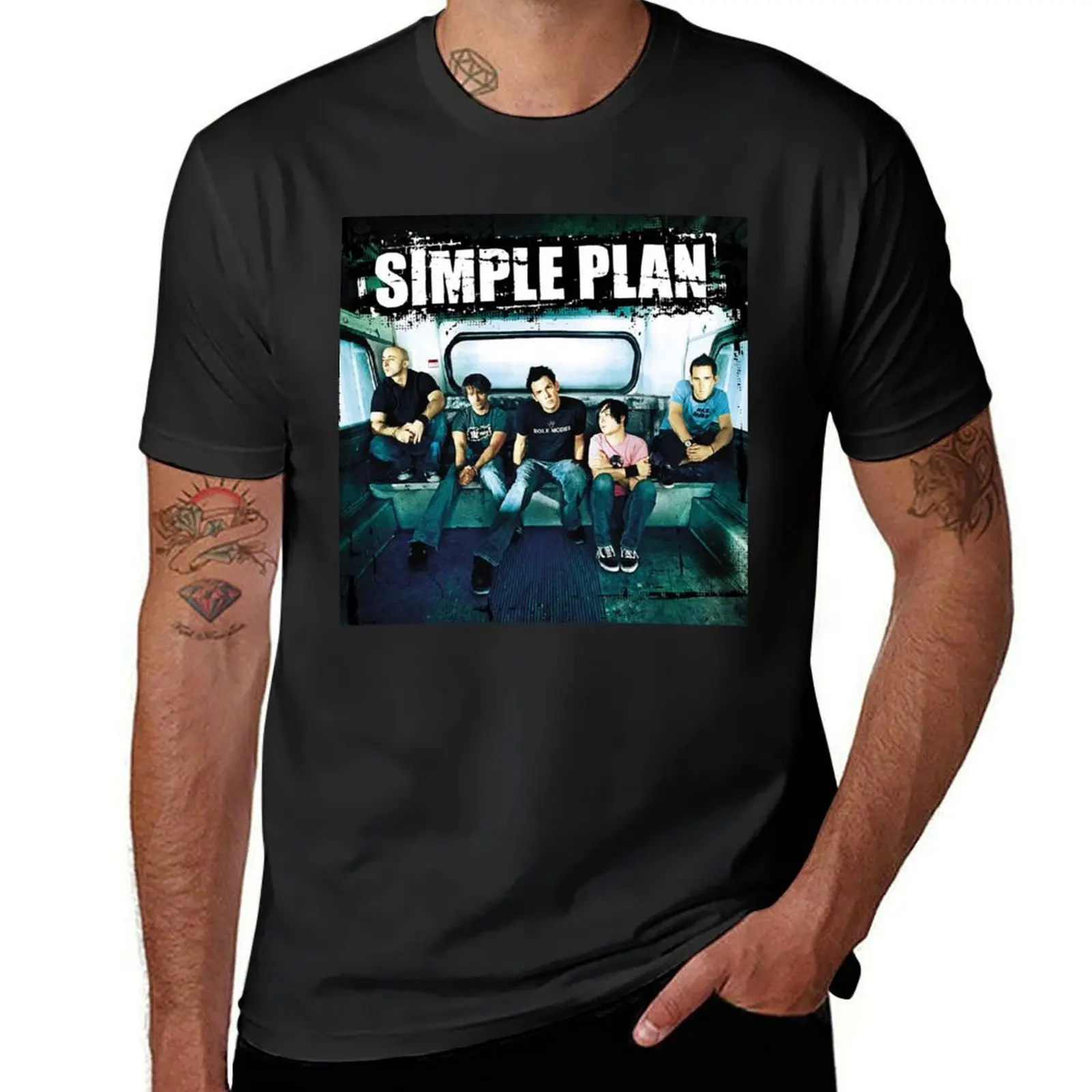 SIMPLE PLAN TOUR 2017 T-Shirt boys whites customs design your own workout shirts for men