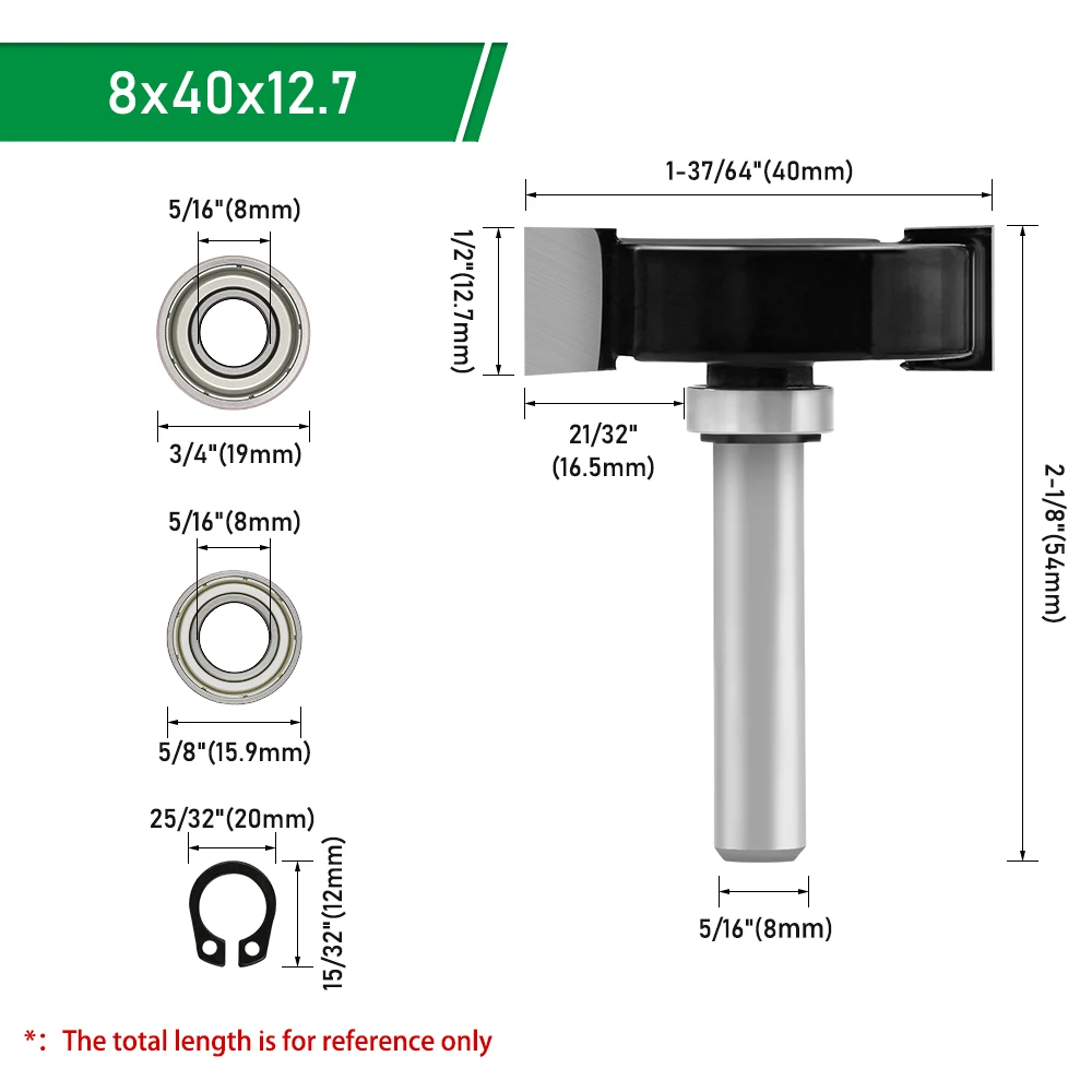LAVIE 8 mm Schaft T-Nut-Fräser Holzbearbeitung Schlitzen für Holz C08318FXT4 – Detail 16
