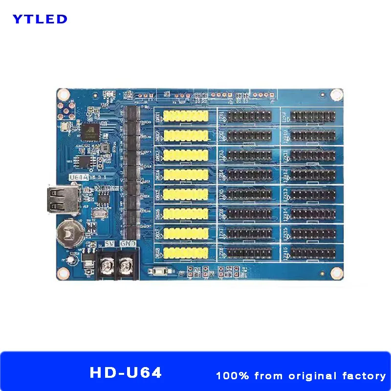 Huidu Control Card U64 HD-U64 U Disk Ads Post Sign Led Panel Controller For Single Dual Color Screen