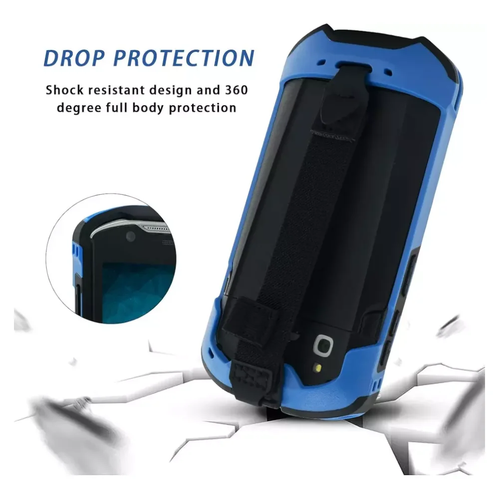 TC51 TC56 TC52 TC57용 새 보호 커버 케이스 핸드 러기드 부츠(블루)