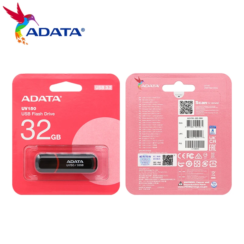 High-Speed Black USB Flash Drive - 32GB to 256GB Capacity