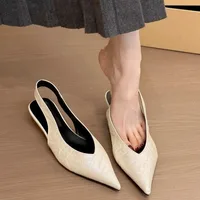 Sandales à talons léopard pour femme, sexy, à bout pointu, élégantes, mode été 2026, claquettes de luxe, nouvelles sandales Mujer 5