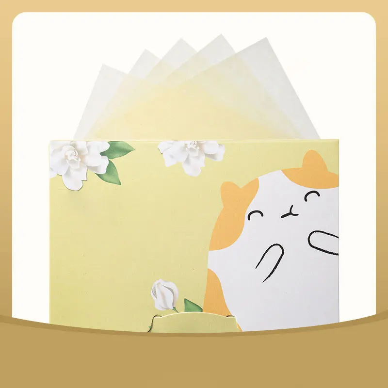 1 Pack Of Facial Oil-absorbing Paper Men's and Women's Faces 100 Sheets Of Oil-absorbing Paper Fragrance Portable Box