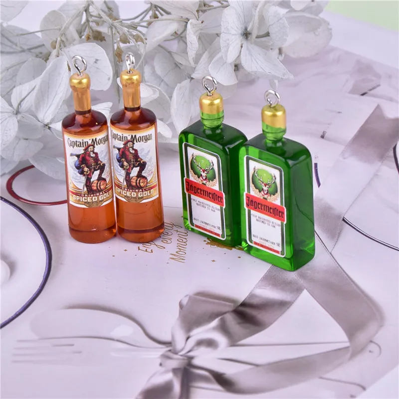 10 Подвесок в виде бутылки со спиртом для сережек, модные аксессуары для ювелирных изделий «сделай сам»