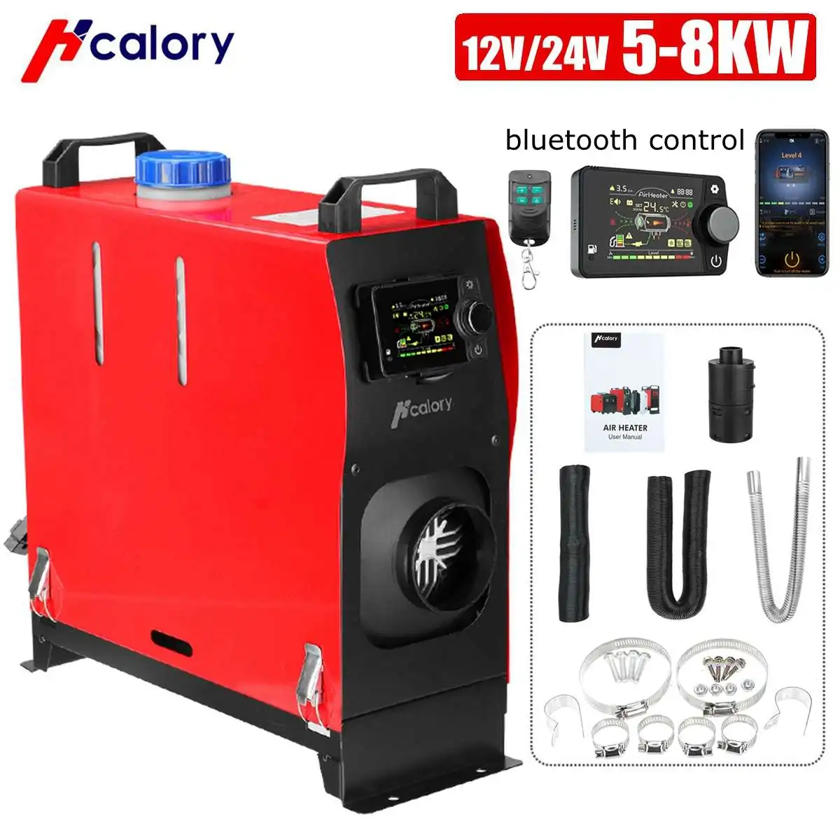 Hcalory 12V 24V Universal 5 8KW Car Parking Heater All In One Air