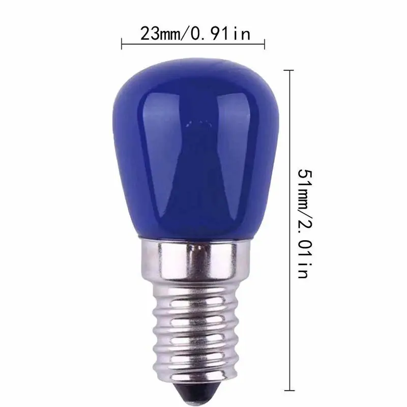 Colorful LED Fridge Light Bulb E14 3W Refrigerator Corn Bulbs AC220240V Lamp SMD2835 Replace Halogen Chandelier Lights Lamps 6
