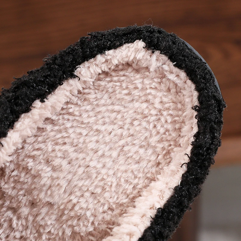 Skeleton Finger Embroidery Printing Platform Slippers Women Fashion Halloween Plush Slippers Woman Non Slip Home Cotton Shoes