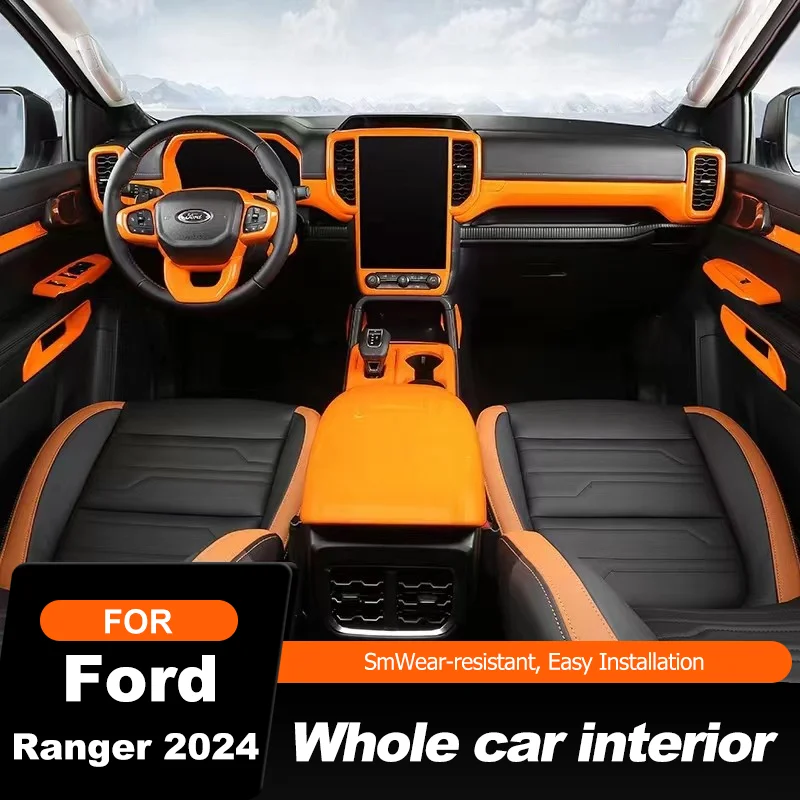 for-Ford-Ranger-2023-2024-Modified-Trim-Panel-Raptor-Orange-Car-Key ...