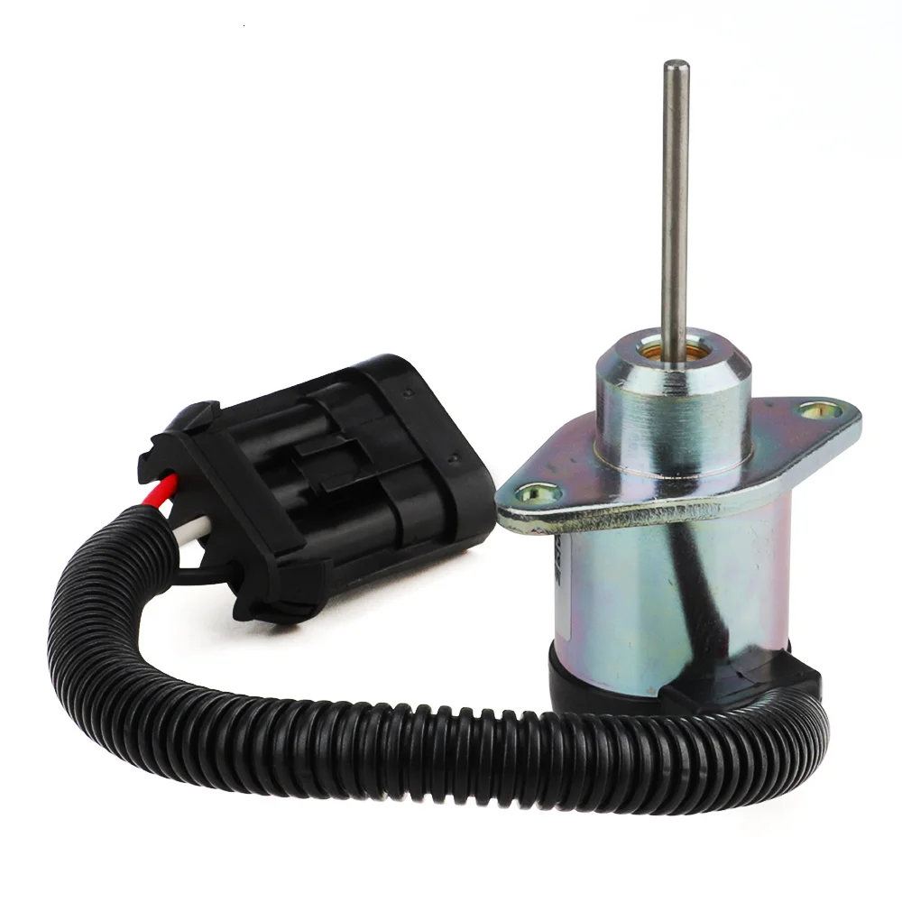 1J710-60011 Kraftstoffabschaltmagnetventil 12V für Kubota V2607 6691498 6691313 7000769 für Bobcat S160 S185 S205 450 1E137-60012 Motor – Detail 6