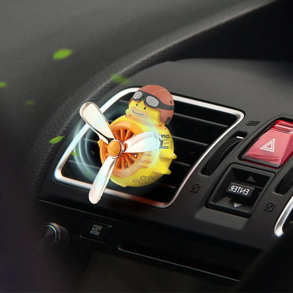 Car Fragrance Diffuser with 2 Fragrances Pilot Car Air Freshener Perfume Air Conditioner Outlet Aromatherapy Auto Accessories
