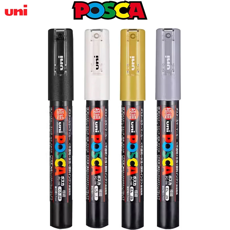 UNI POSCA Markers Set PC-1M/3M/5M Permanent Acrylic Paint Pen Quick Dry Graffiti Painting Art Supplies Japanese Stationery permanent markers acrylic paint markers permanent marker pen permanent marker paint marker pen markers pen marker pens marker pen art marker pens art markers paint marker pens