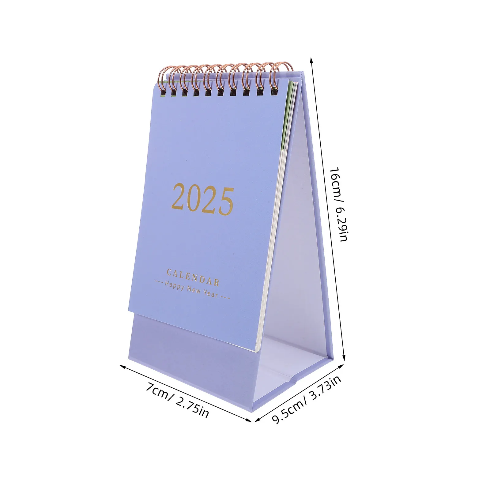 2025 미니 스탠딩 플립 캘린더, 책상용, 견고하고 휴대 가능한 장 사무실 캘린더, 월간 메모 플래너, 날짜 조정 가능