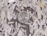 Quartz Crystal Collection 1/2 LB Natural Clear Points EXTRA SMALL Seed Crystals 1