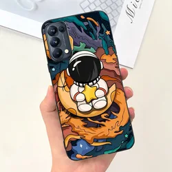 Cute Cat Cartoon Candy Color Soft Silicone TPU Back Cover for Reno5 4G (1)