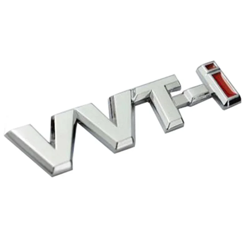 3D 금속 vvti 스티커, 실버 골드 로고, VVTI 엠블럼, 자동차 펜더 배지, 자동차 액세서리