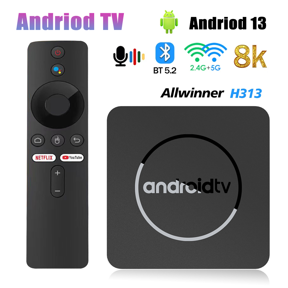 HOT Q1Smart 4K TVBox Android 10 Allwinner H313 2GB 16GB Dual 2G 5G Wifi BT5.2 Media Player Android Set Top Box for various TVs