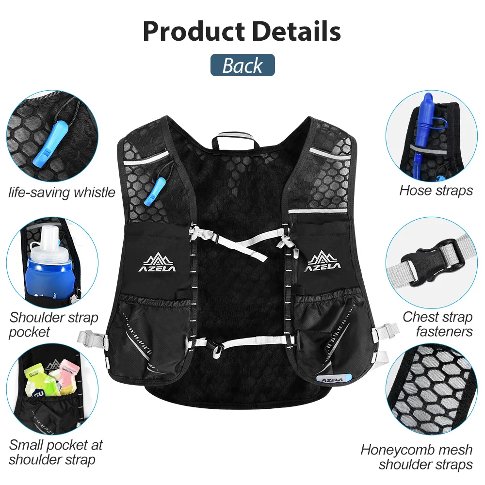 Running Backpack Hydration Vest 5L Lightweight for Bicycle Marathon Hiking