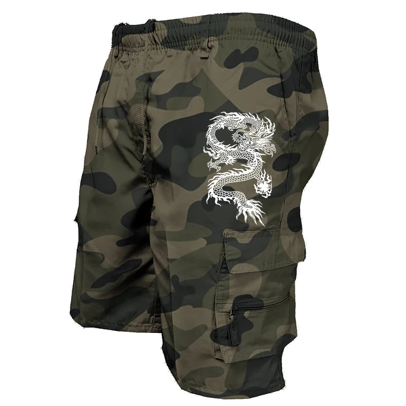 Mens Cargo Shorts  New Side Multi-pockets Men Loose Work Shorts Casual Short Pants Male Plus Size Summer Outdoor Shorts 5
