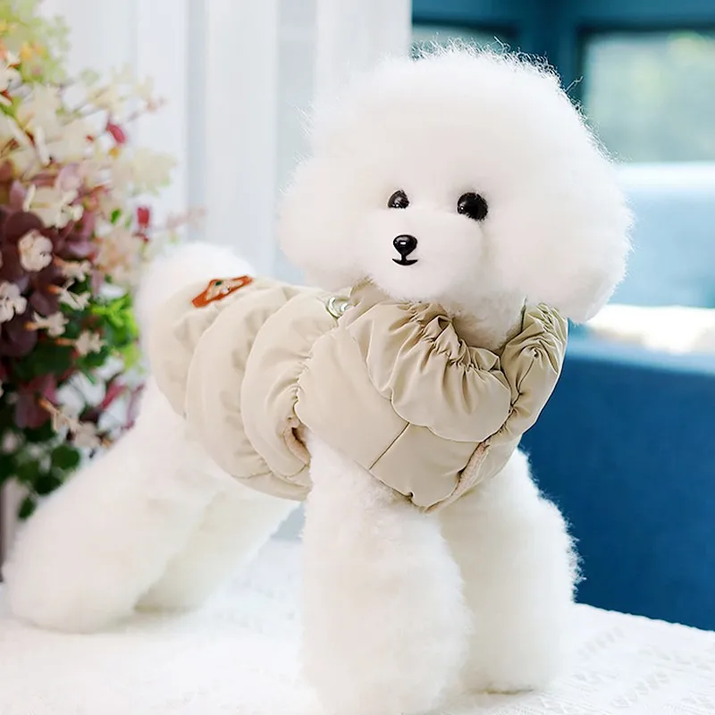 Fashion Pet Dog Jacket Coat Winter Dog Clothes Warm Puppy Vest Coat Cute Solid Cat Down Jacket Pet Outfits Chihuahua Clothes
